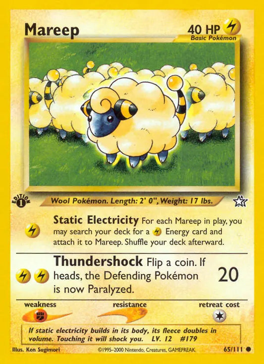 Mareep 65 Neo Genesis Pokesingles