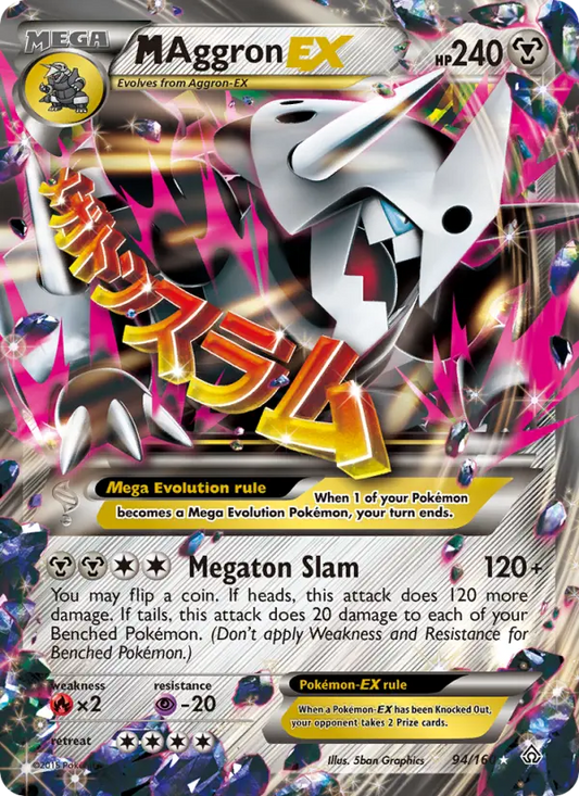M Aggron EX 94 Primal Clash Pokesingles
