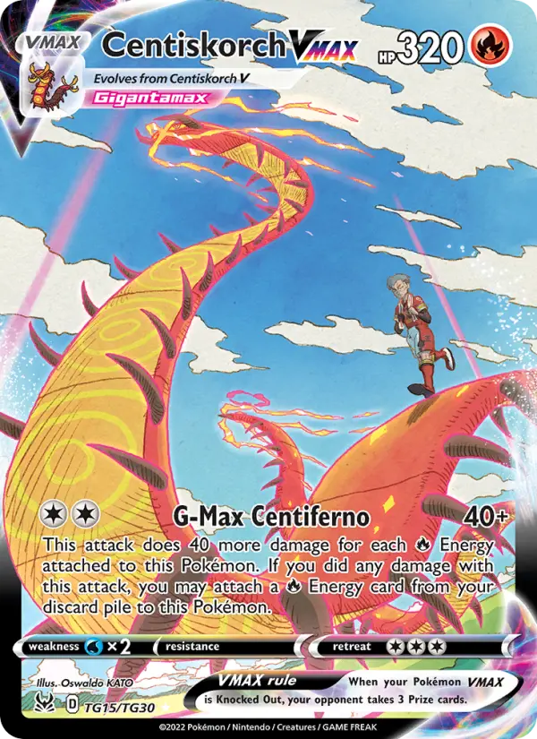 Centiskorch VMAX TG15 Lost Origin Pokesingles