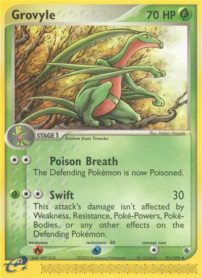Grovyle 31 Ruby & Sapphire Pokesingles