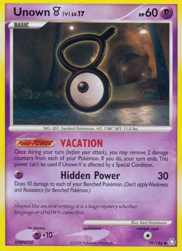 Unown V 79 Legends Awakened Pokesingles