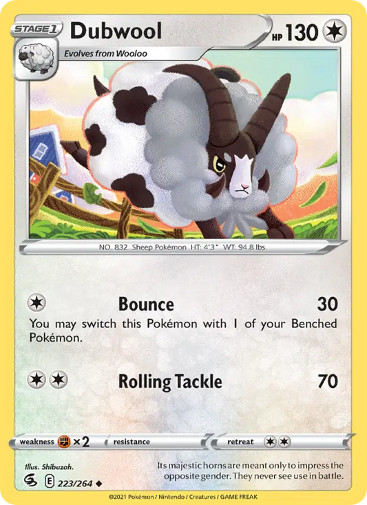 Dubwool 223 Fusion Strike Pokesingles
