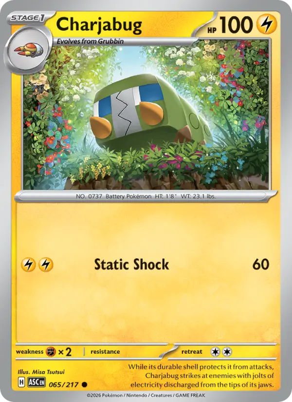 Charjabug 65 Ascended Heroes Pokesingles
