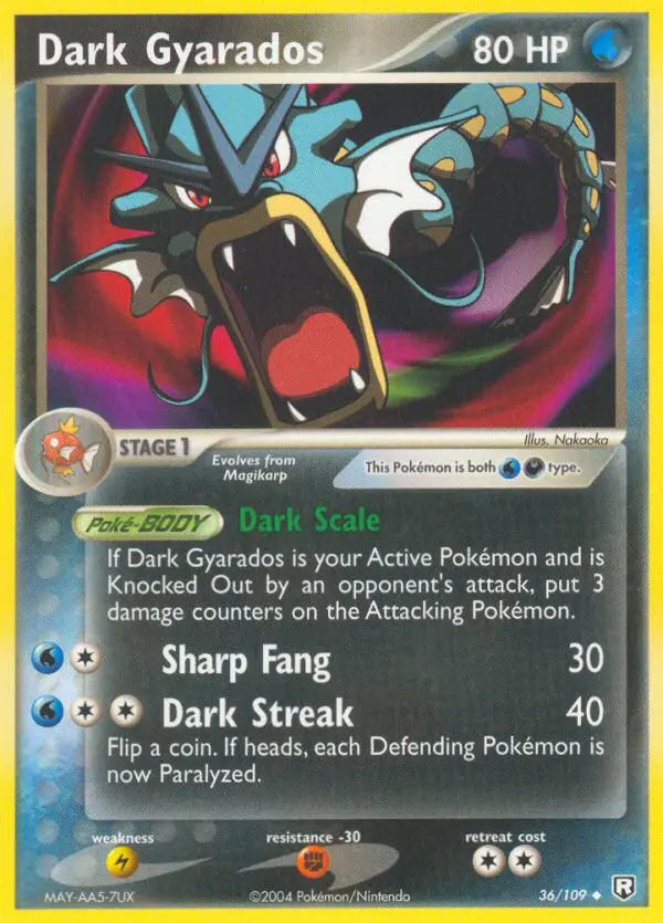 Dark Gyarados 36 Team Rocket Returns Pokesingles
