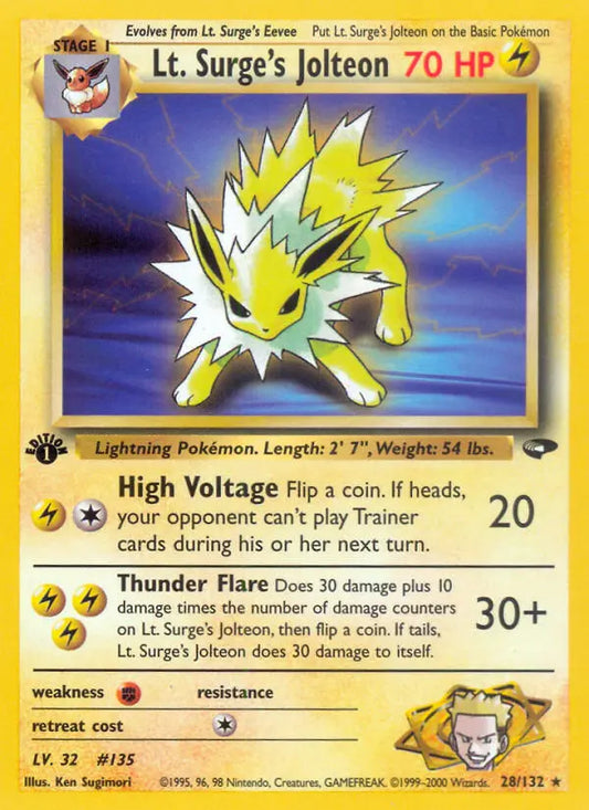 Lt. Surge's Jolteon 28 Gym Challenge Pokesingles