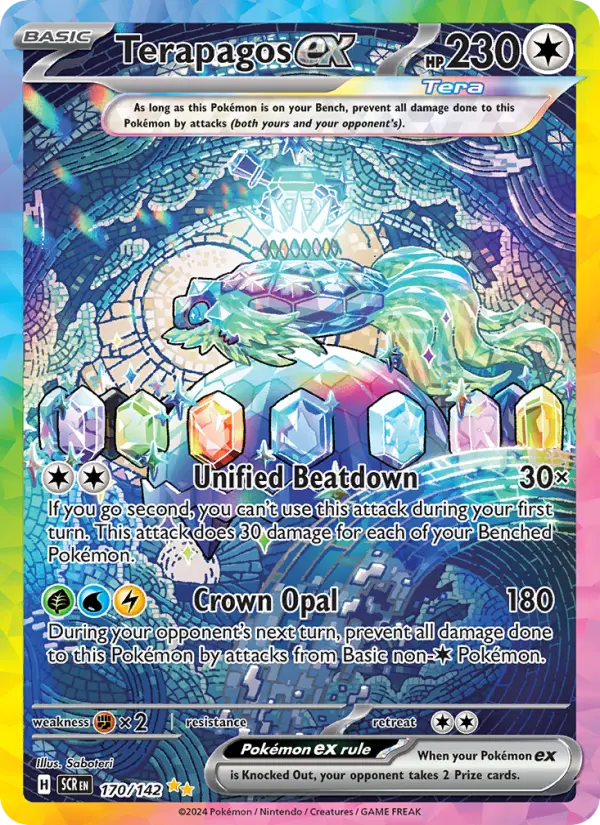 Terapagos ex 170 Stellar Crown Pokesingles