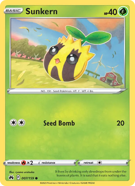 Sunkern 7 Crown Zenith Pokesingles