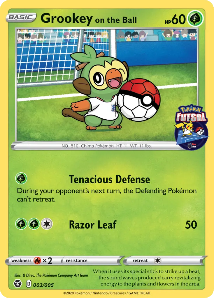 Grookey on the Ball 3 Pokémon Futsal 2020 Pokesingles