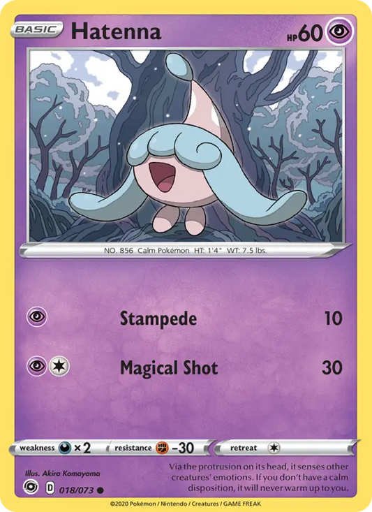 Hatenna 18 Champion's Path Pokesingles