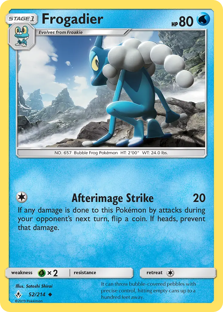 Frogadier 52 Unbroken Bonds Pokesingles
