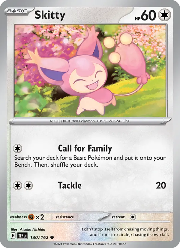 Skitty 130 Temporal Forces Pokesingles