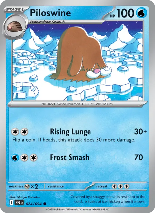 Piloswine 24 Phantasmal Flames Pokesingles