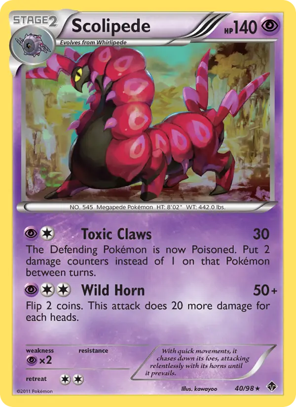 Scolipede 40 Emerging Powers Pokesingles