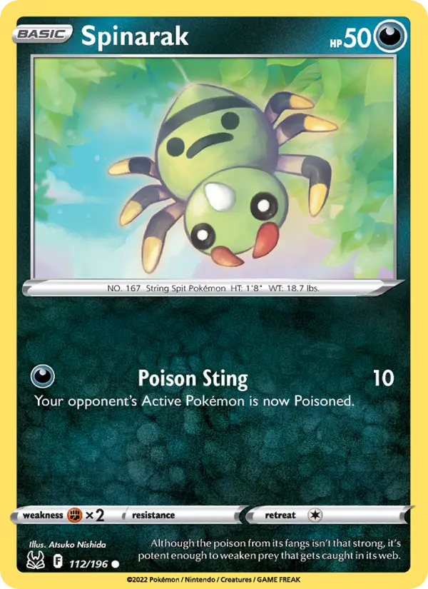 Spinarak 112 Lost Origin Pokesingles