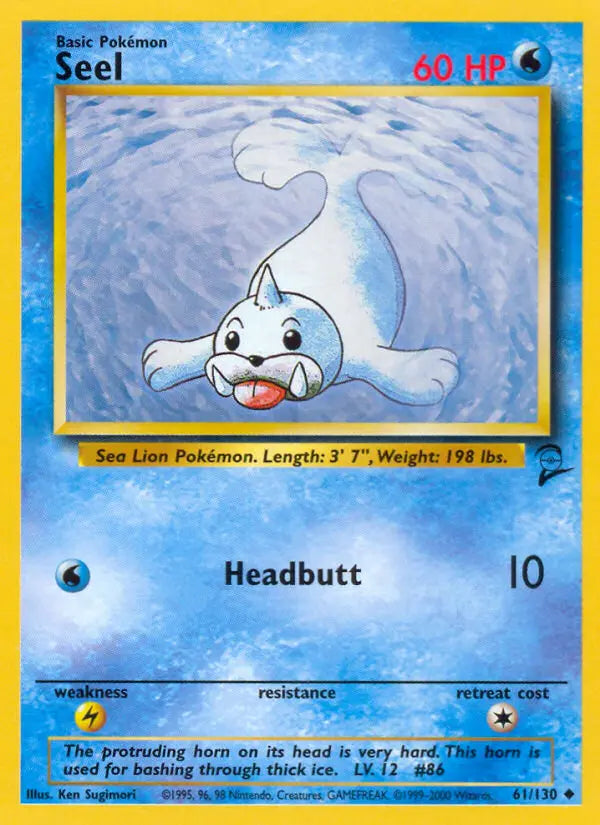 Seel 61 Base Set 2 Pokesingles