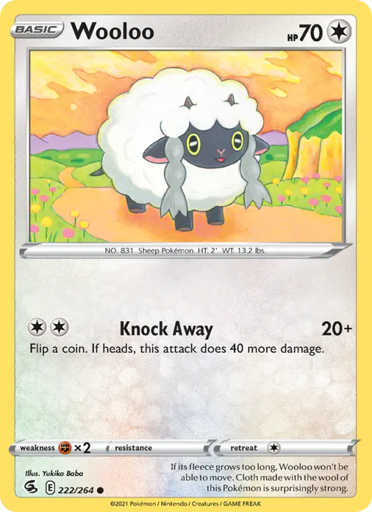 Wooloo 222 Fusion Strike Pokesingles