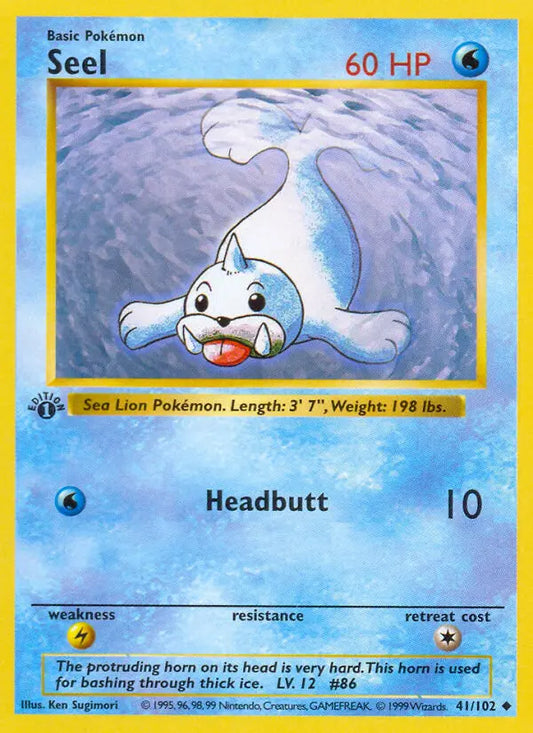 Seel 41 Base Set Pokesingles