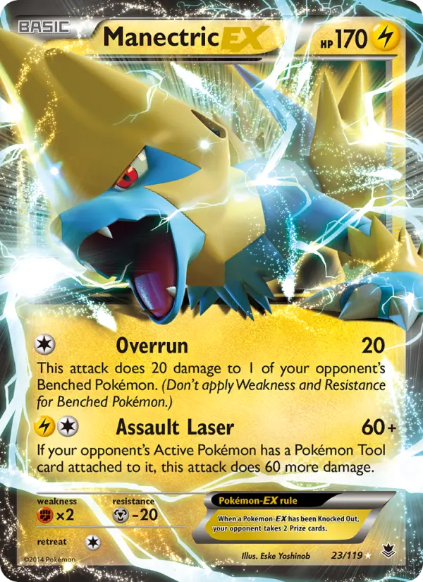 Manectric EX 23 Phantom Forces Pokesingles