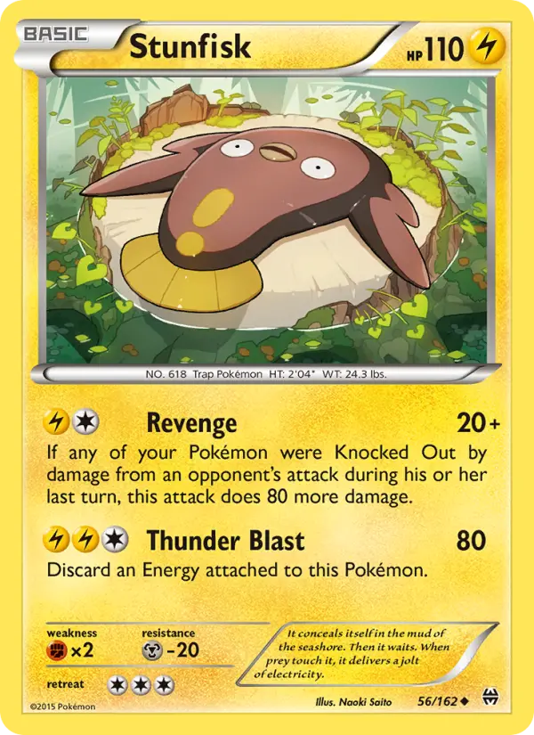 Stunfisk 56 BREAKthrough Pokesingles