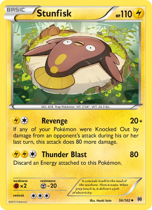 Stunfisk 56 BREAKthrough Pokesingles