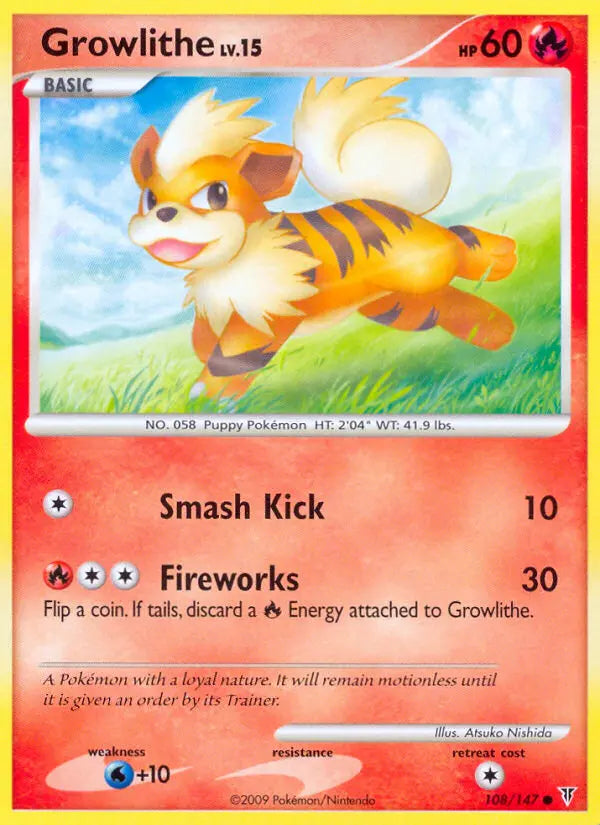 Growlithe 108 Supreme Victors Pokesingles