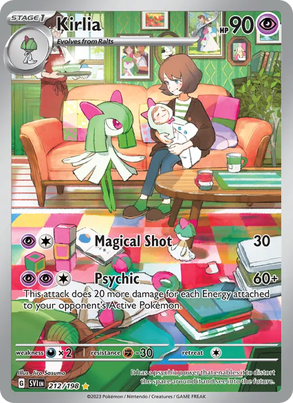 Kirlia 212 Scarlet & Violet Pokesingles