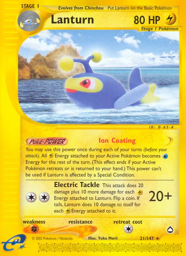 Lanturn 21 Aquapolis Pokesingles