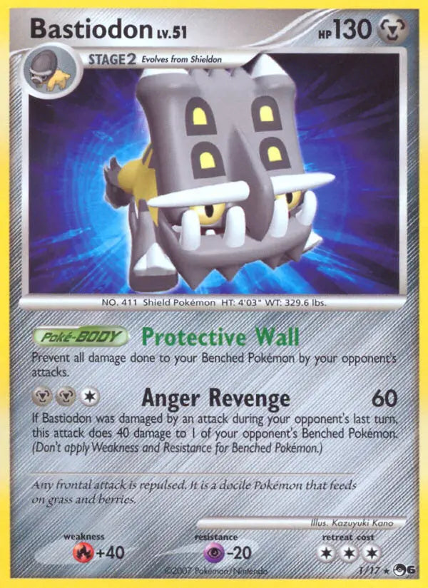Bastiodon 1 POP Series 6 Pokesingles