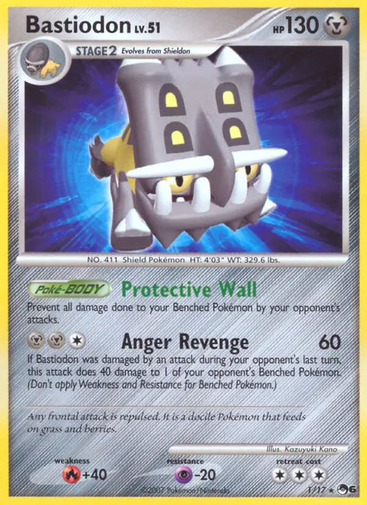 Bastiodon 1 POP Series 6 Pokesingles