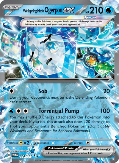Wellspring Mask Ogerpon ex 64 Twilight Masquerade Pokesingles
