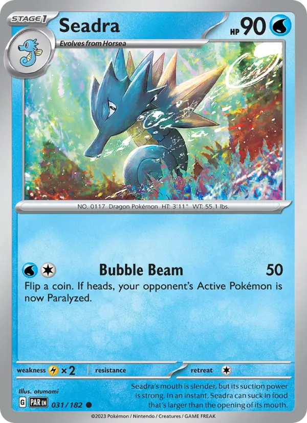 Seadra 31 Paradox Rift Pokesingles