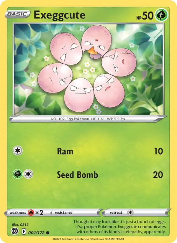 Exeggcute 1 Brilliant Stars Pokesingles