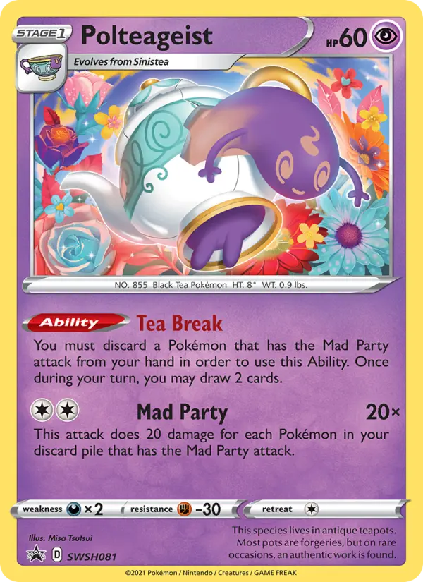 Polteageist SWSH081 SWSH Black Star Promos Pokesingles