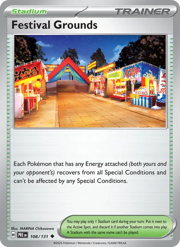 Festival Grounds 108 Prismatic Evolutions Pokesingles