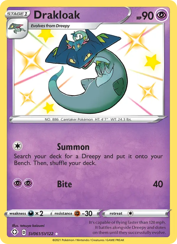 Drakloak SV061 Shining Fates Pokesingles