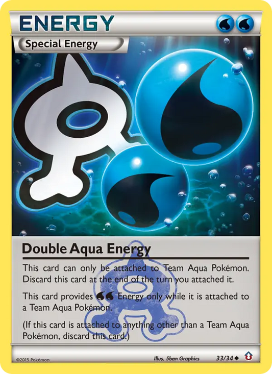Double Aqua Energy 33 Double Crisis Pokesingles