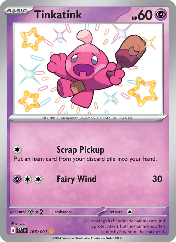 Tinkatink 165 Paldean Fates Pokesingles