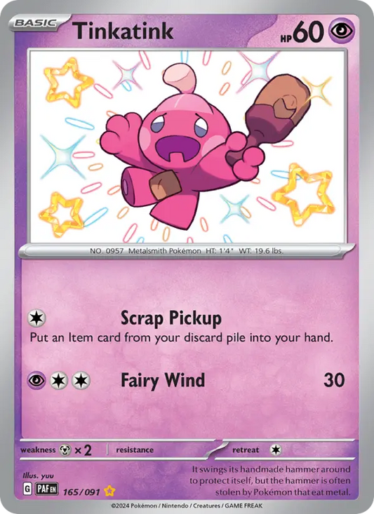 Tinkatink 165 Paldean Fates Pokesingles