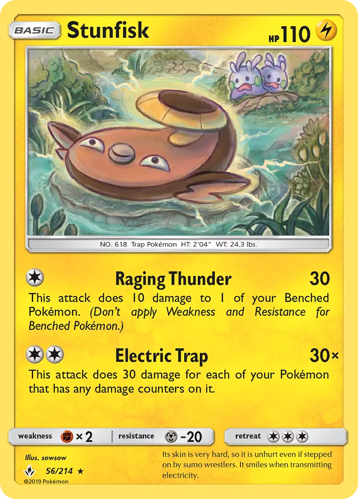 Stunfisk 56 Unbroken Bonds Pokesingles