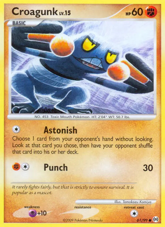 Croagunk 61 Arceus Pokesingles