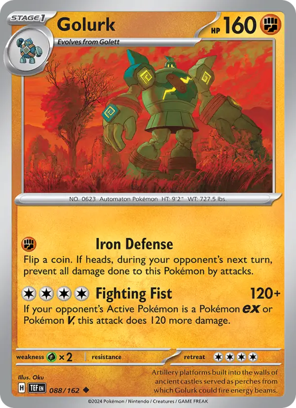Golurk 88 Temporal Forces Pokesingles
