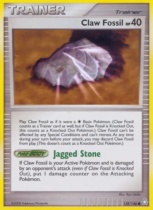 Claw Fossil 138 Legends Awakened Pokesingles