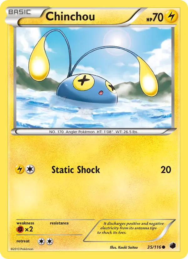 Chinchou 35 Plasma Freeze Pokesingles