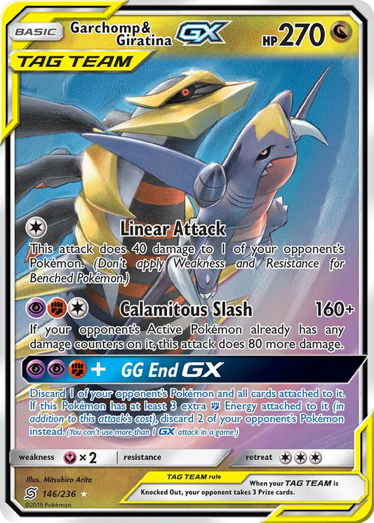 Garchomp & Giratina GX 146 Unified Minds Pokesingles