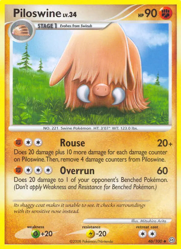 Piloswine 46 Stormfront Pokesingles