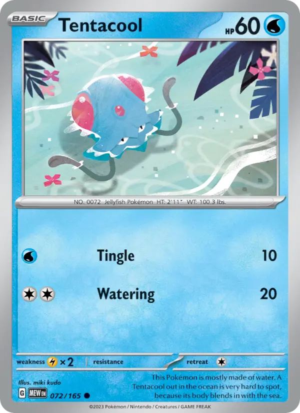 Tentacool 72 151 Pokesingles