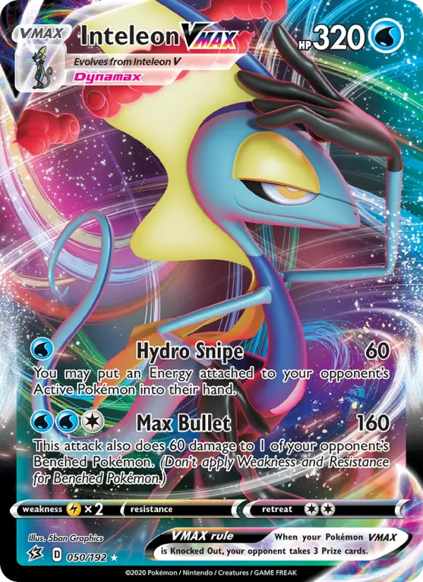 Inteleon VMAX 50 Rebel Clash Pokesingles
