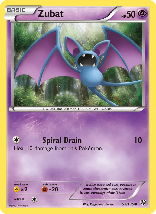 Zubat 52 Plasma Storm Pokesingles