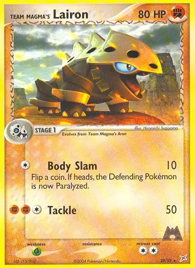 Team Magma's Lairon 20 Team Magma vs Team Aqua Pokesingles