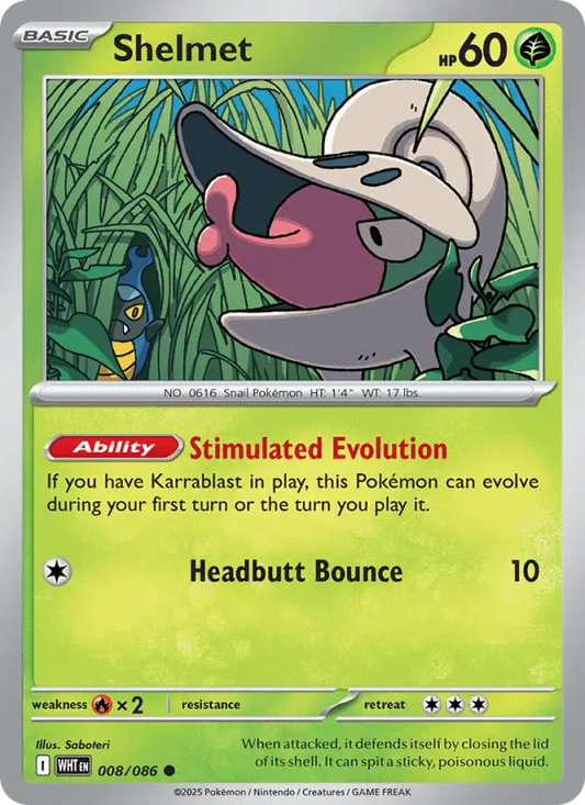 Shelmet 8 White Flare Pokesingles